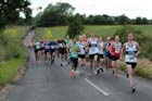 Soon after the start of the Tynedale 10k Road Race.
